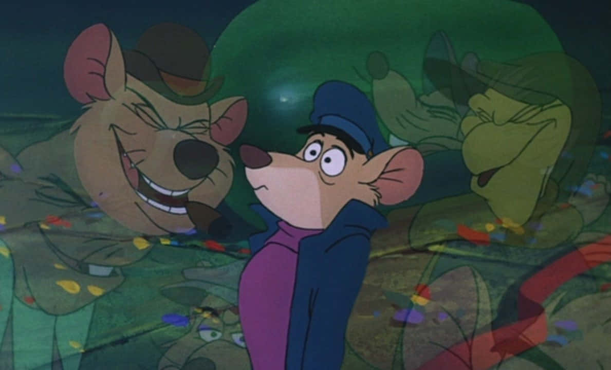 Caption: The Great Mouse Detective in Action Wallpaper