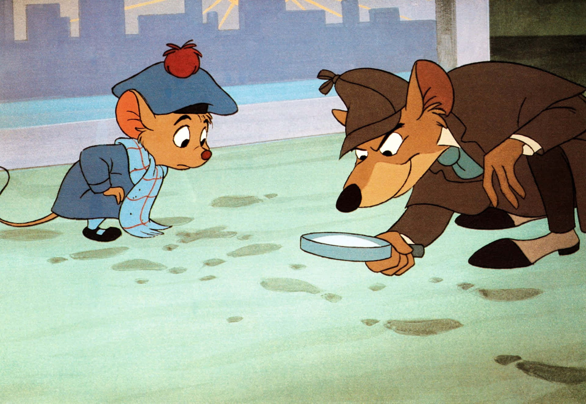 The Great Mouse Detective solving mysteries Wallpaper
