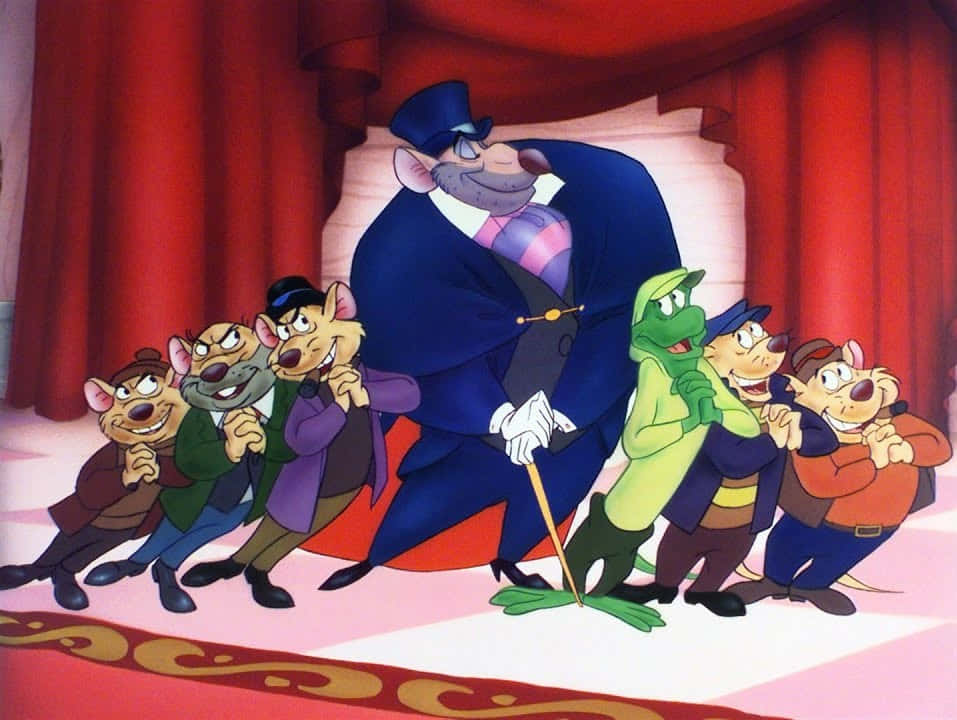 Basil and Dawson in The Great Mouse Detective Wallpaper