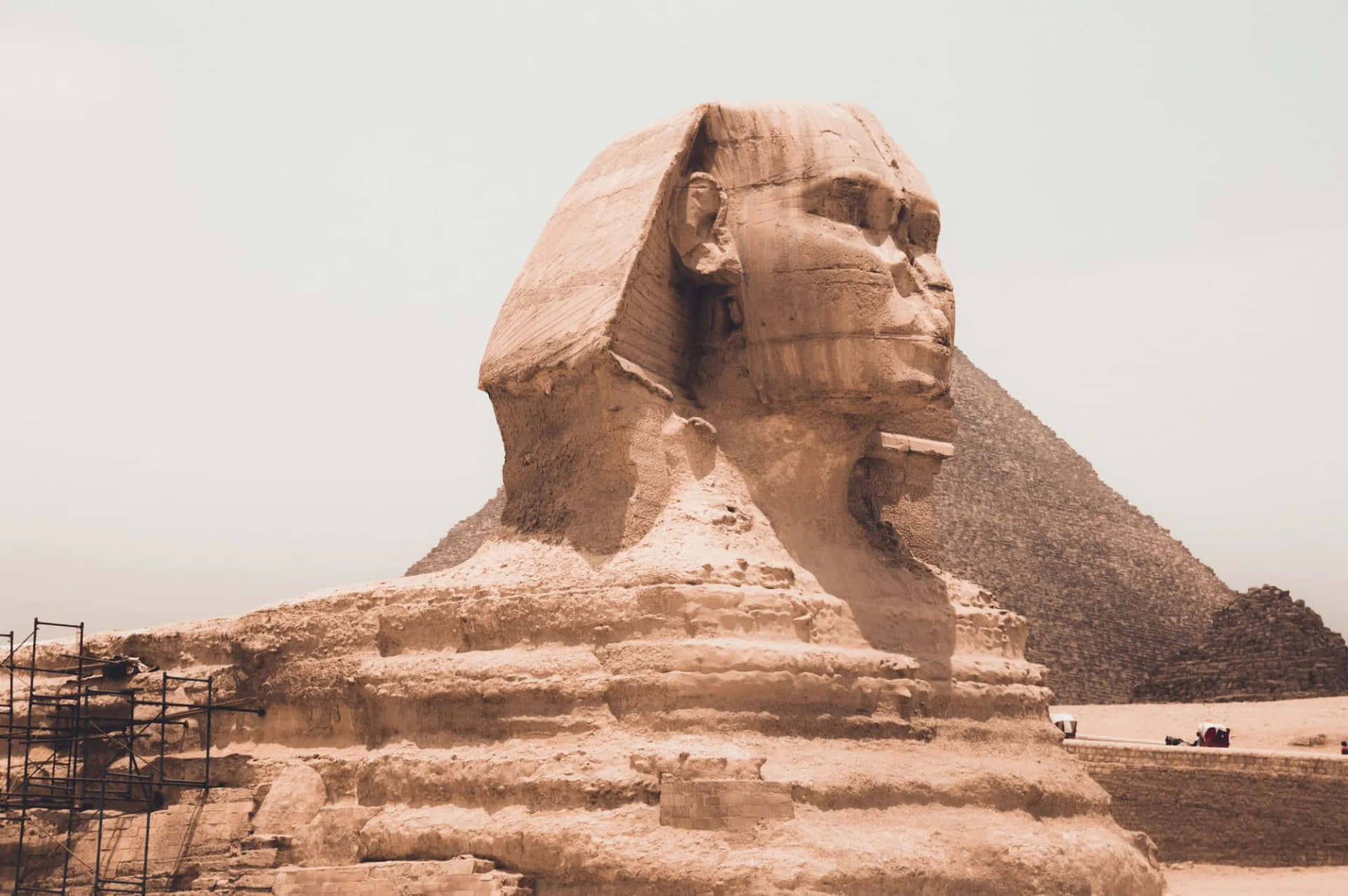 The Great Sphinx Of Giza Egypt Old Memo Wallpaper
