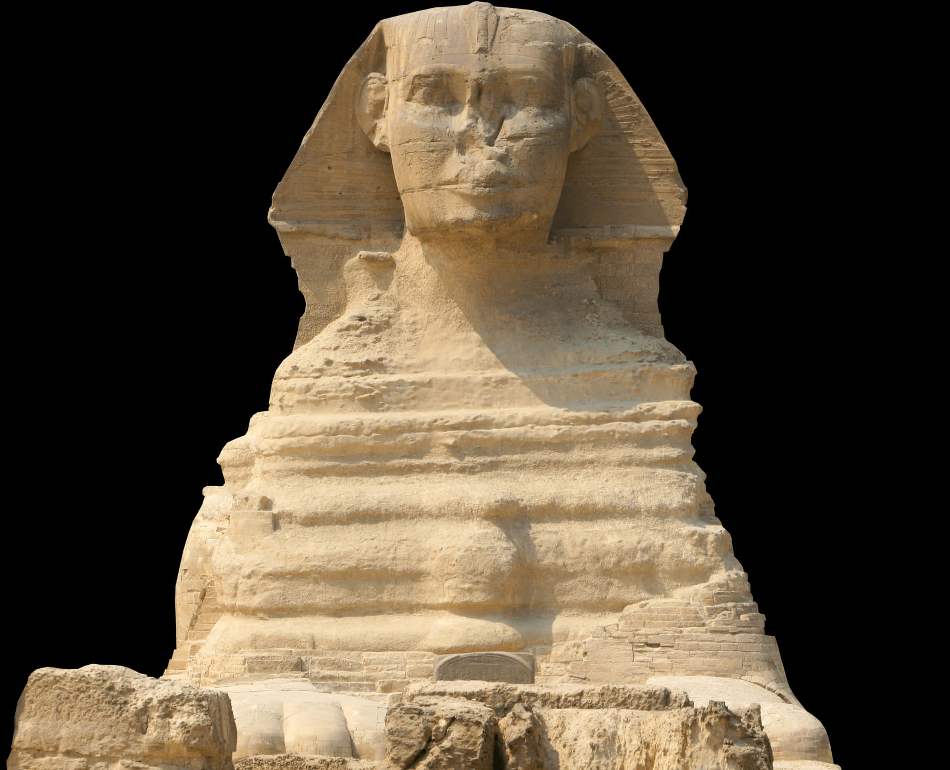 The Great Sphinx With A White Background Wallpaper