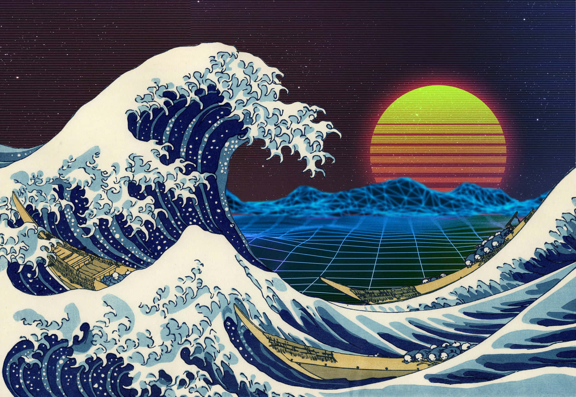 The Great Retro Wave Wallpaper