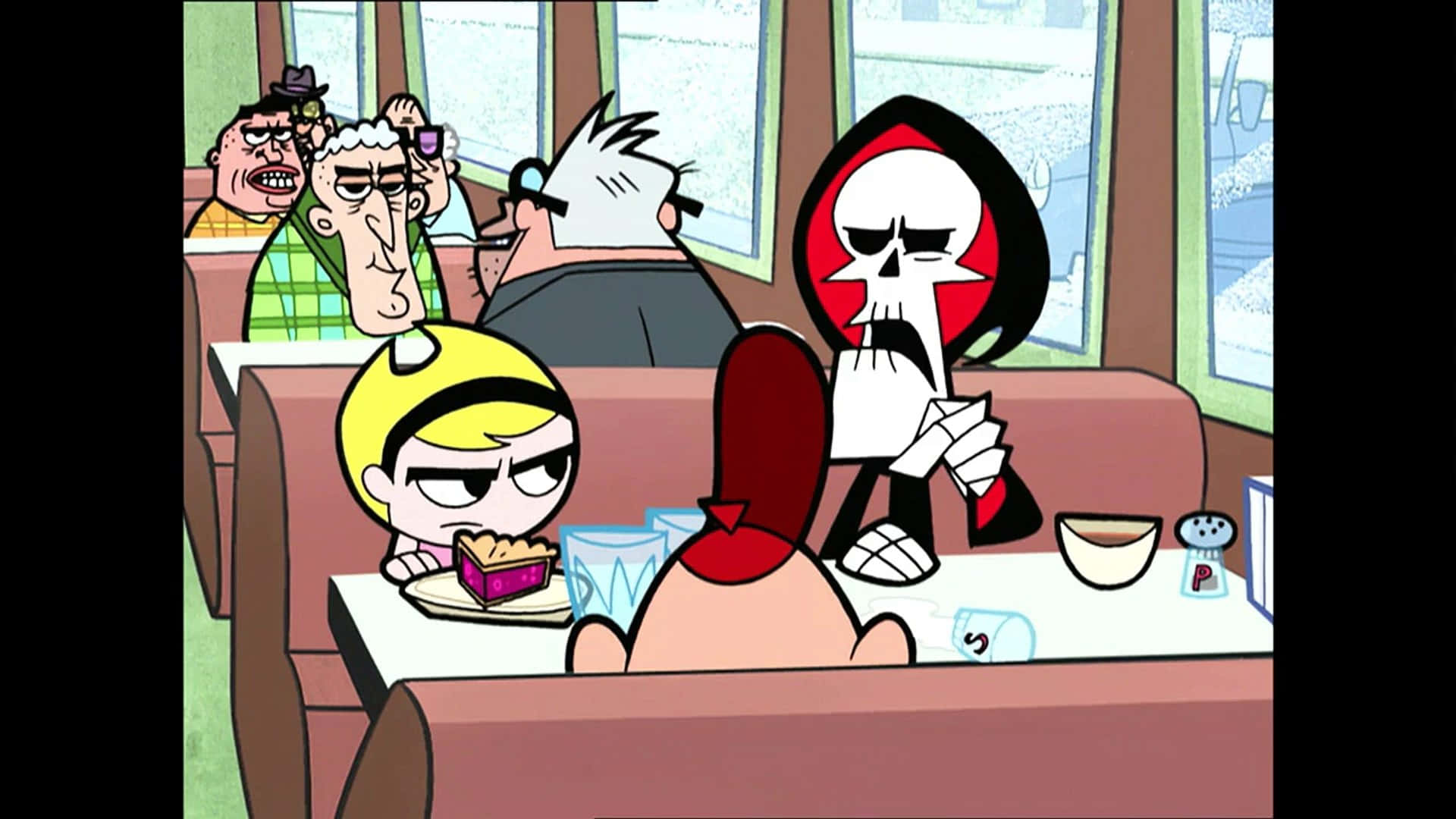 The Grim Adventures of Billy&Mandy: Cartoon Heroes and Hilarious Moments Wallpaper