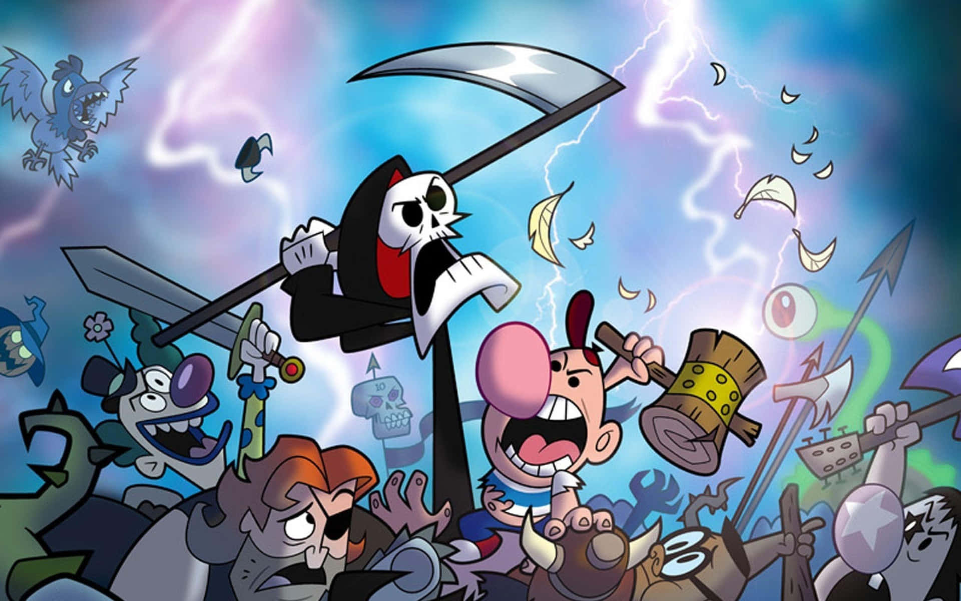 "The Grim Adventures of Billy and Mandy - The Unlikely Trio" Wallpaper
