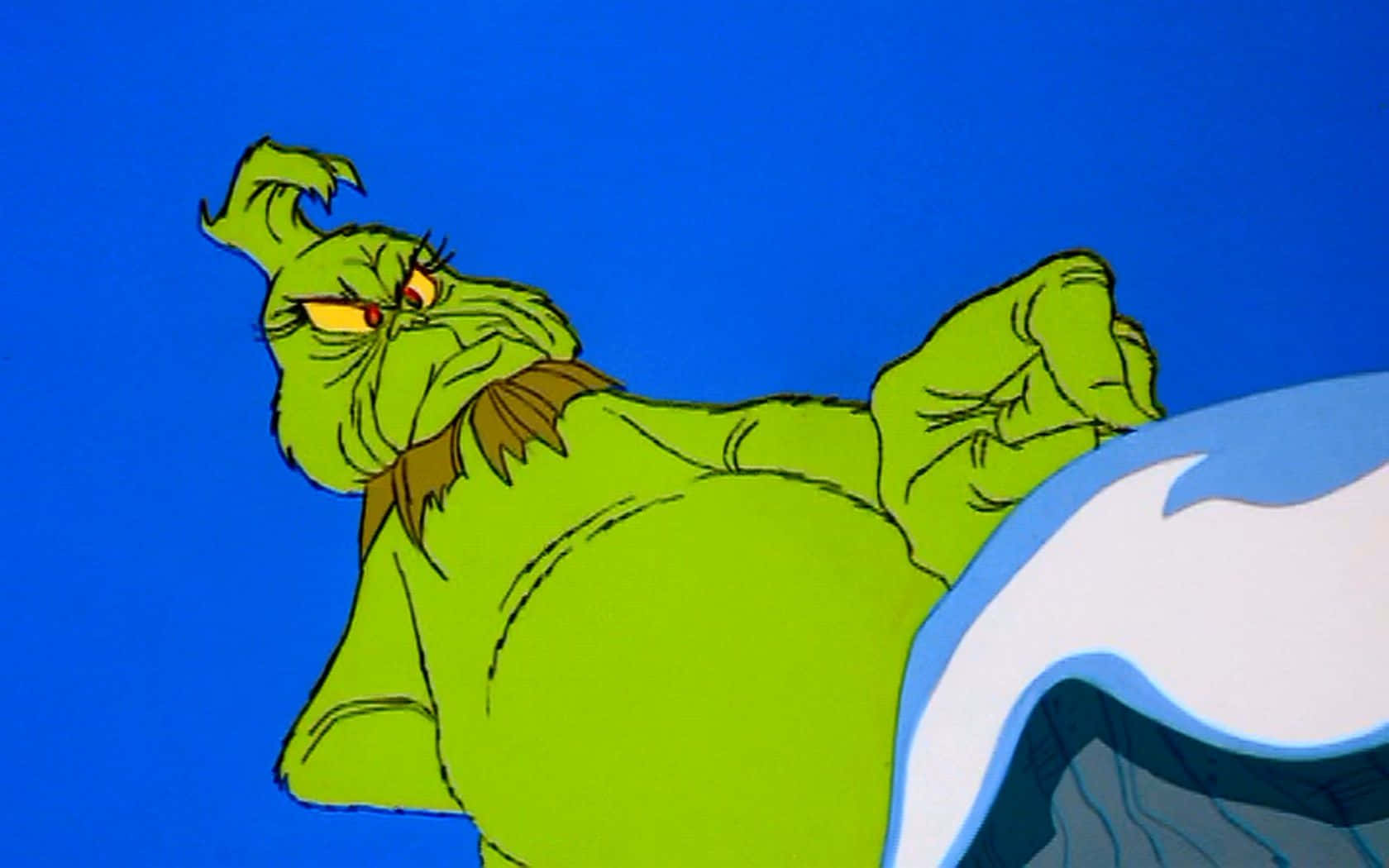 The Grinch Is Holding A Blue Ball