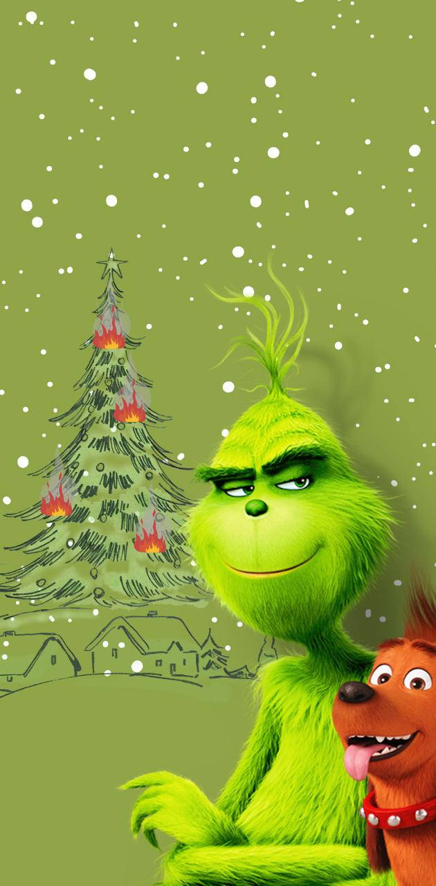 The Grinch Green Backdrop Background