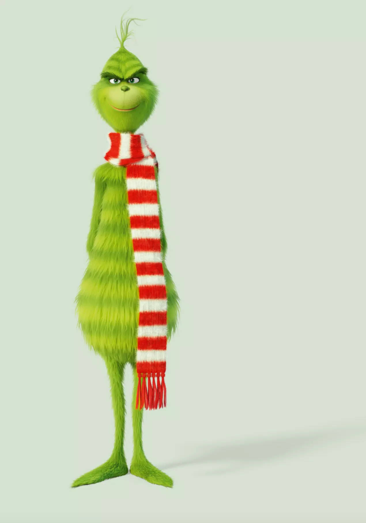 The Grinch Red And White Scarf Wallpaper