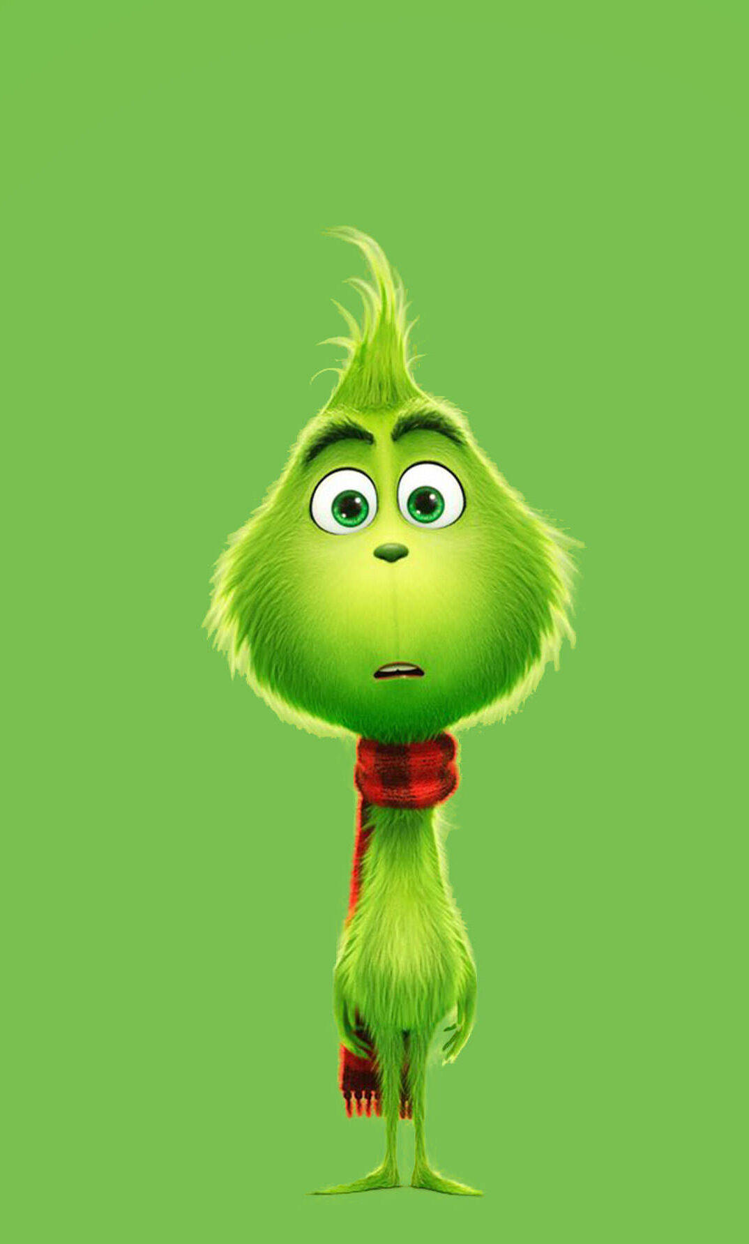 The Grinch Red Scarf Wallpaper
