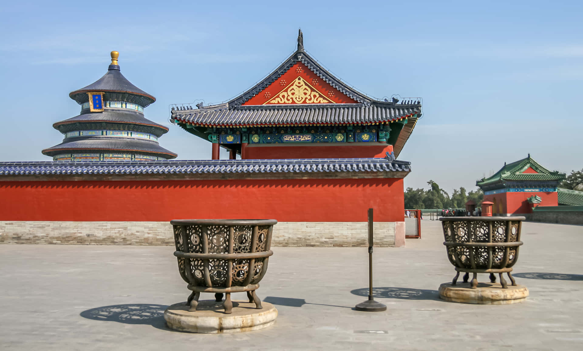 The Hall Of Abstinence At The Temple Of Heaven Wallpaper