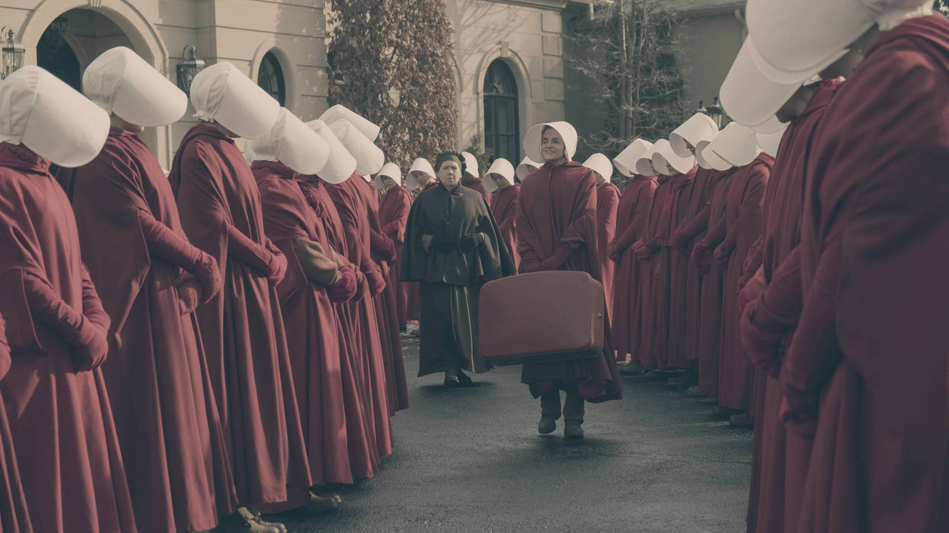 The Handmaid's Tale Aunt Lydia And Janine Background