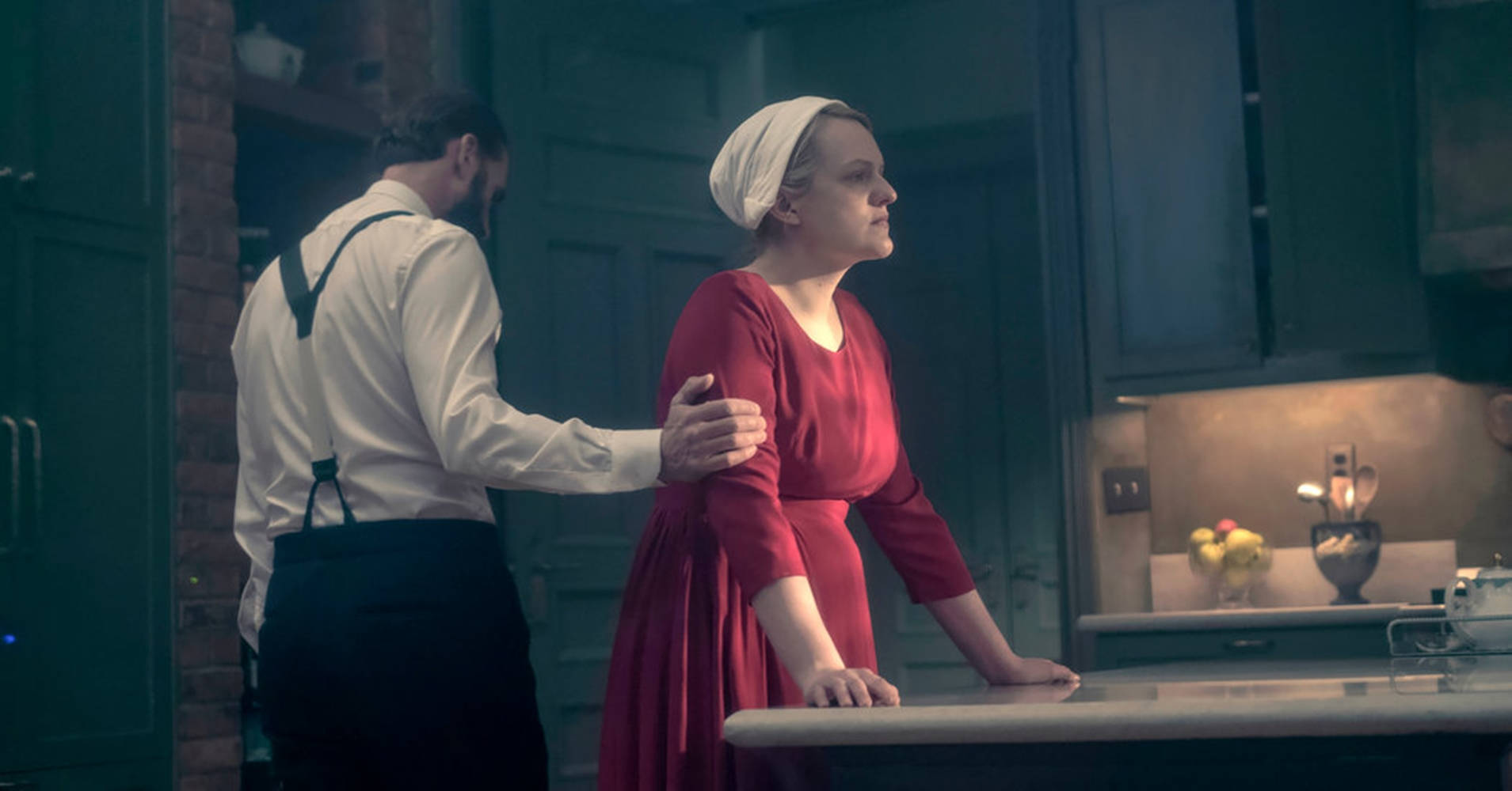 The Handmaid's Tale June And Commander Waterford Background