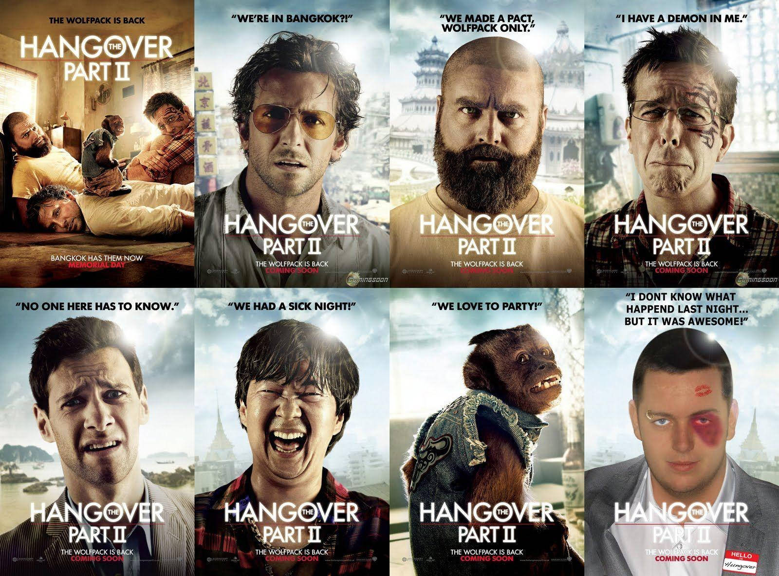 The Hangover Part Ii Movie Posters Collage Wallpaper