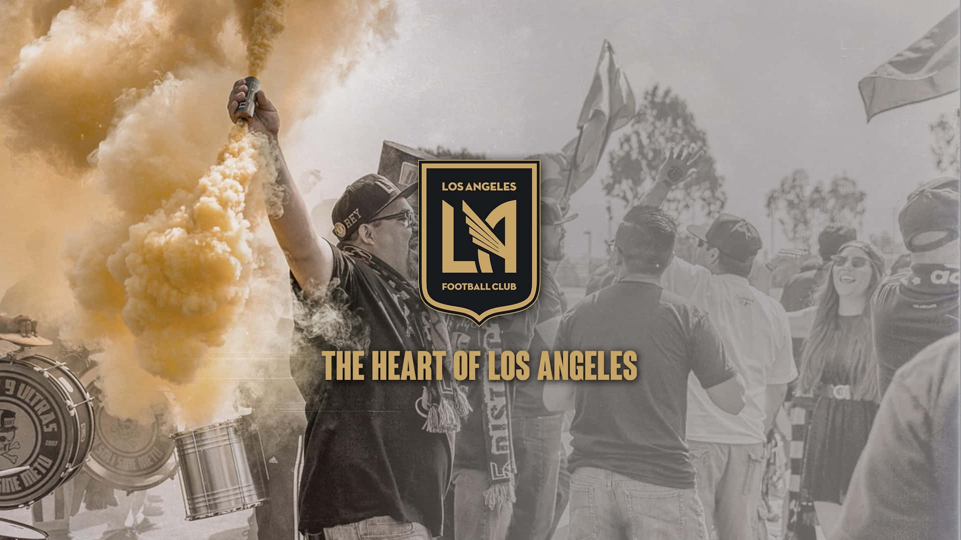 The Heart Of Los Angeles FC Digital Art Wallpaper