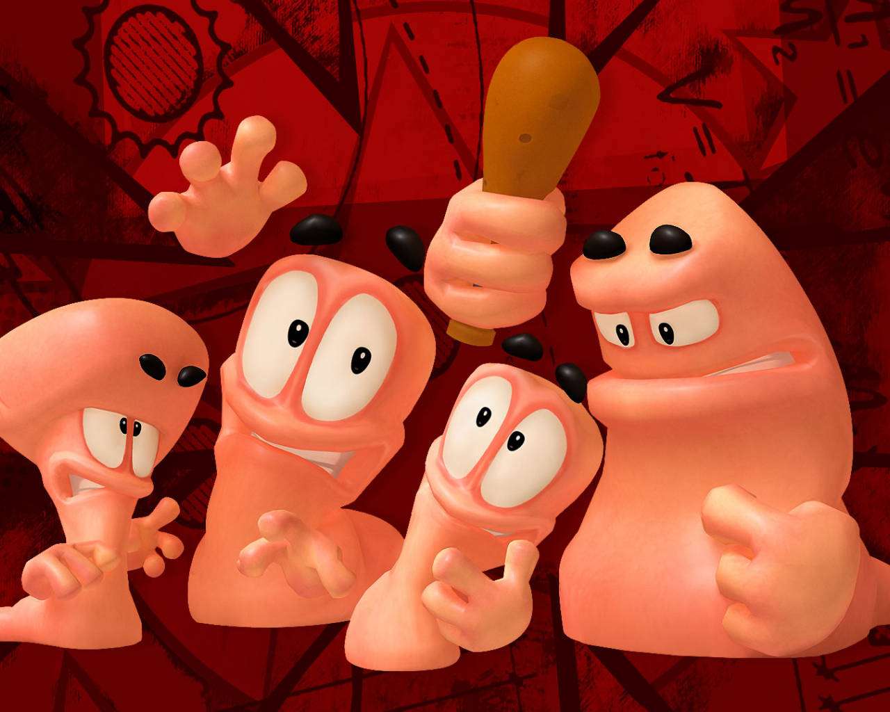 The Heavy Worm In Worms: Revolution Wallpaper