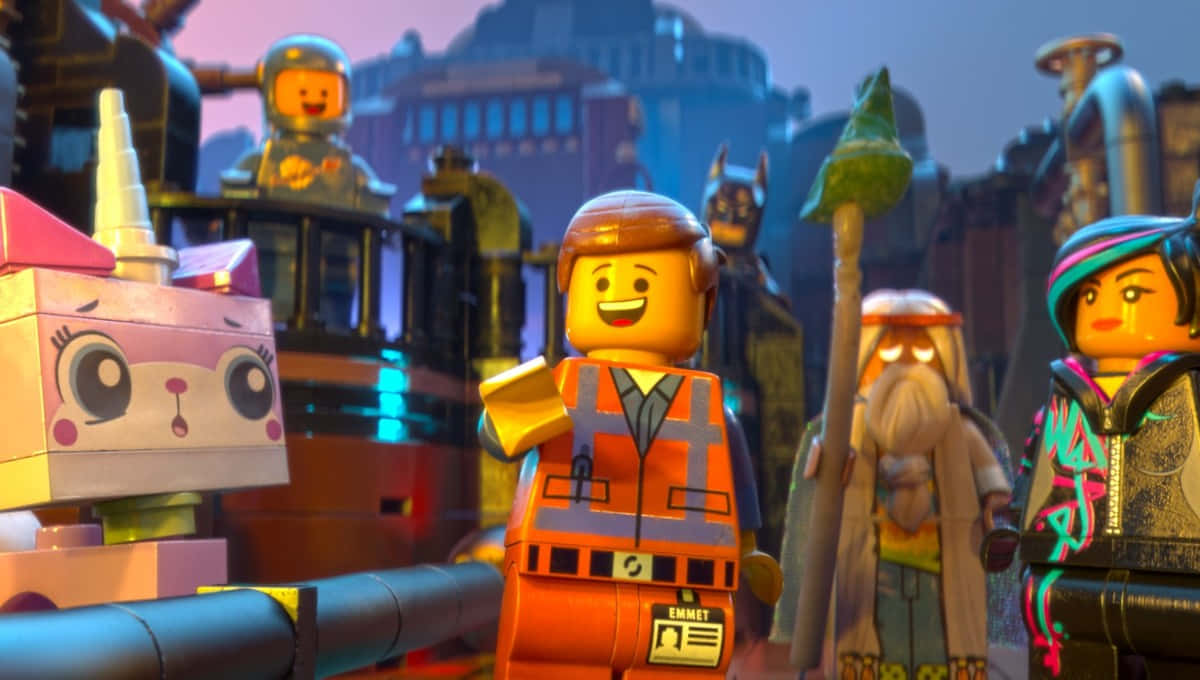 The Heroic Lego Team Defending Bricksburg In The Lego Movie 2 The Second Part Wallpaper