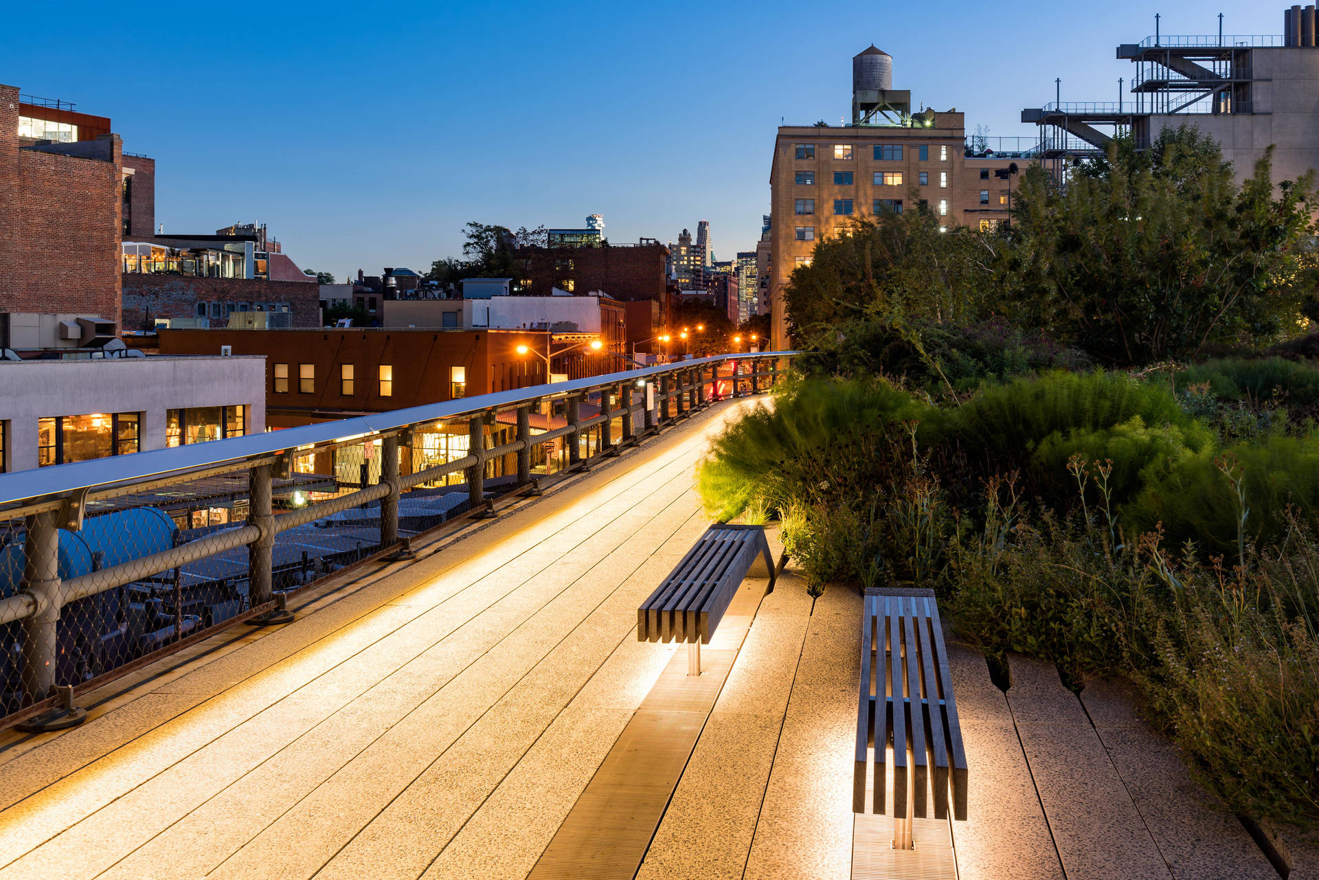 The High Line At Night Wallpaper