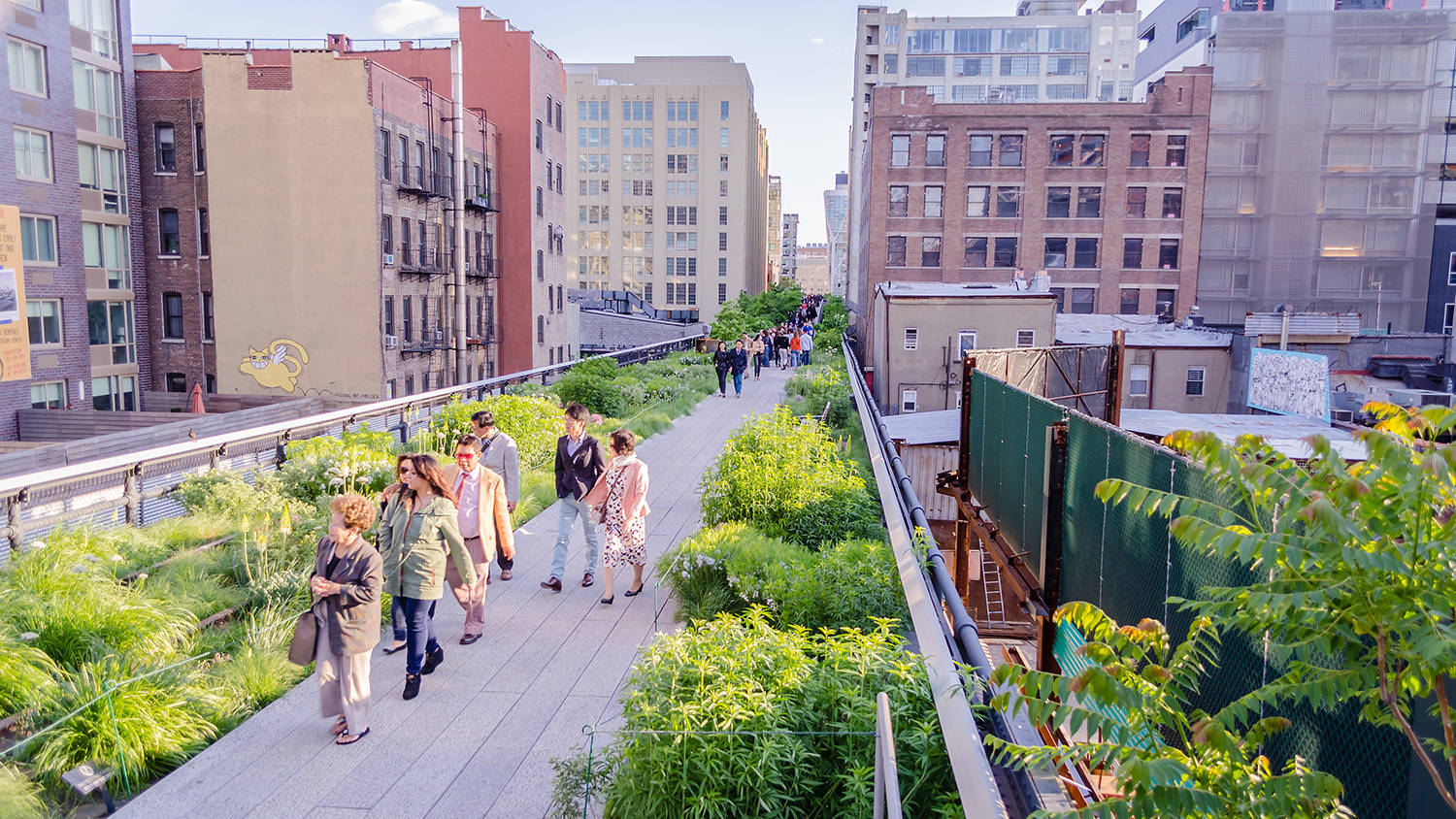The High Line Folks Enjoying View Wallpaper