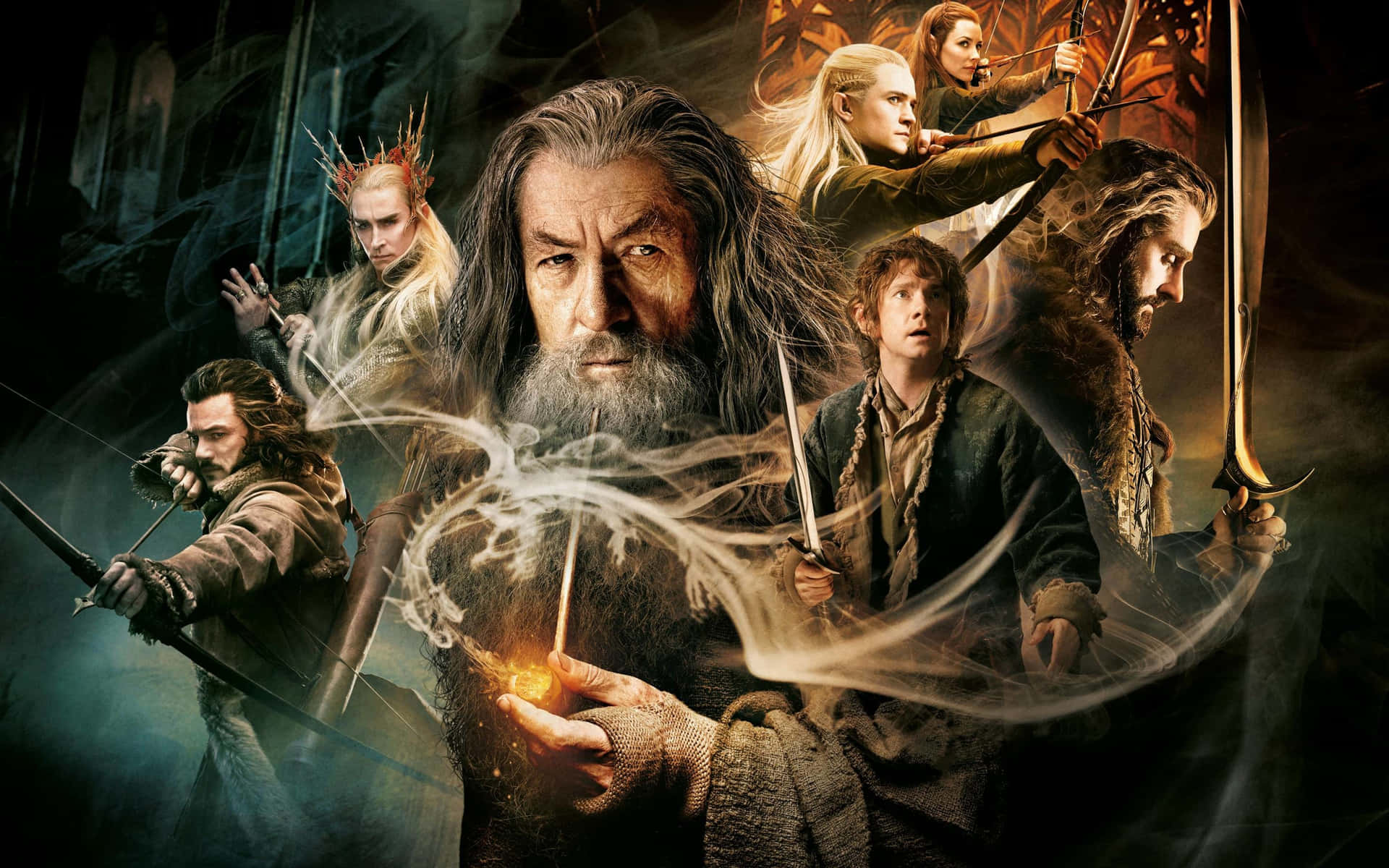 The Hobbit Adventure Collage Wallpaper