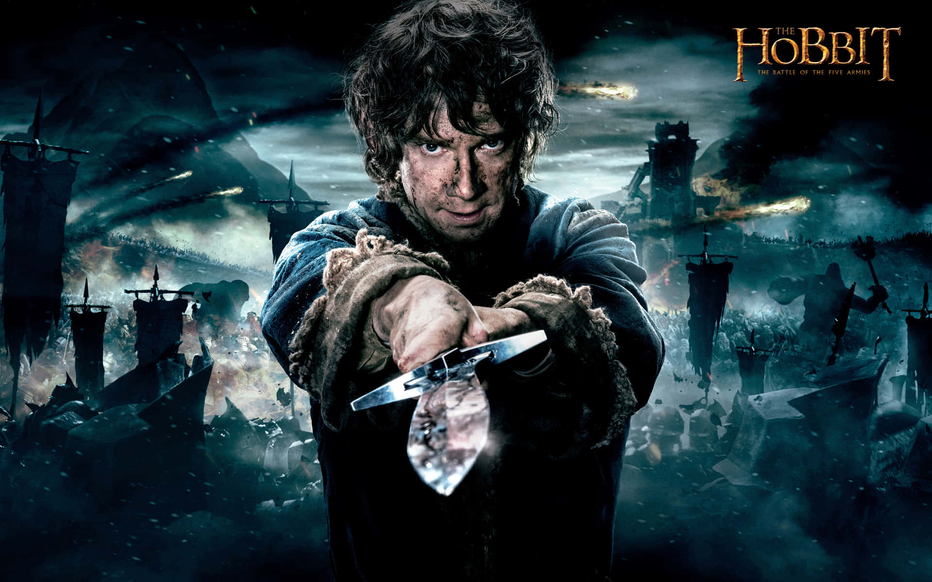 The Hobbit Battle Ready Hero Wallpaper