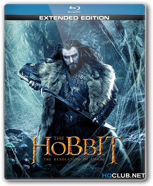 The Hobbit Desolationof Smaug Extended Edition Blu Ray Cover PNG