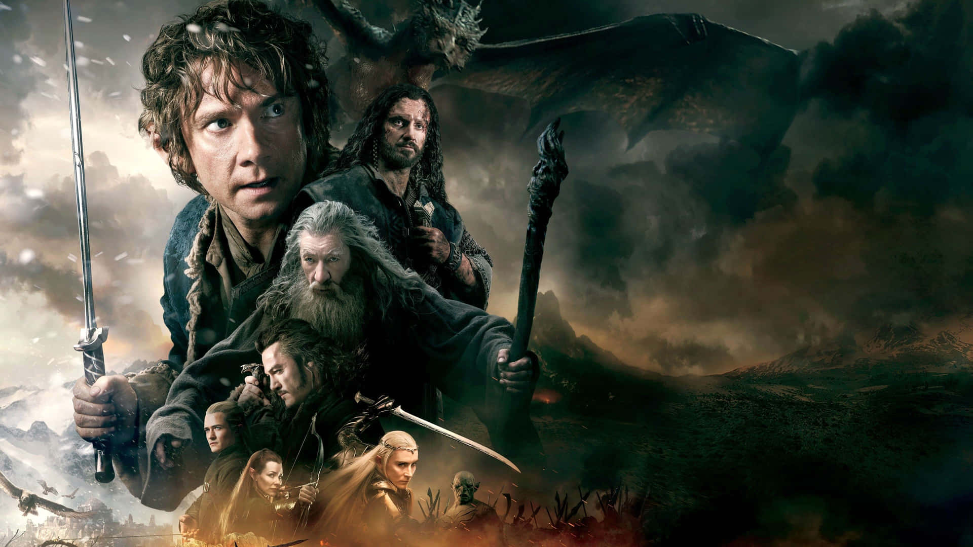 The Hobbit Epic Adventure Movie Cast Wallpaper