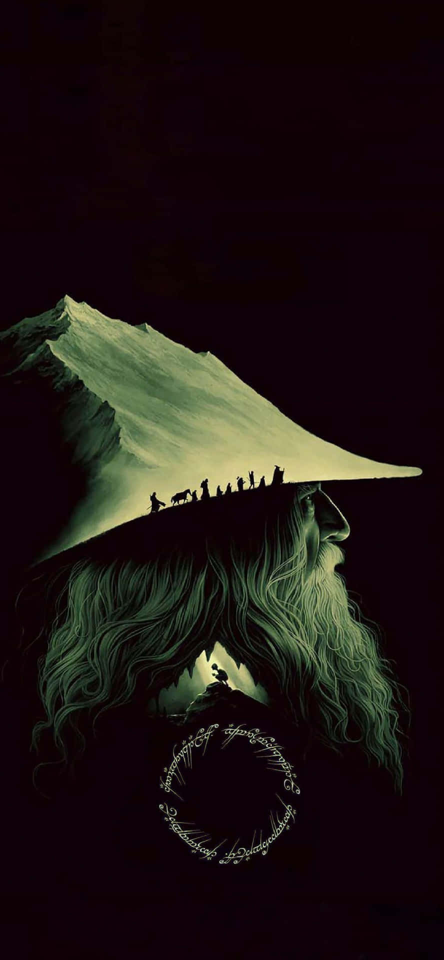 The Hobbit Journey Illustration Wallpaper
