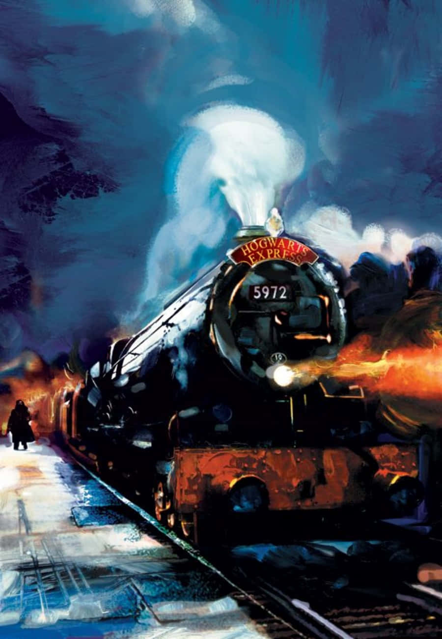 Hop Onboard The Magical Hogwarts Express Wallpaper
