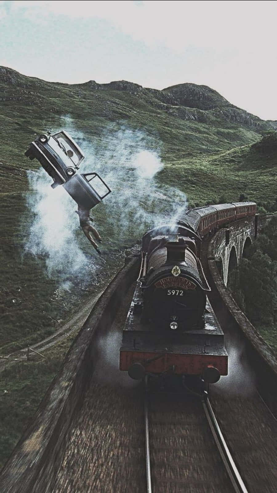 The Hogwarts Express Train - Always Ready To Take You To a Magical Adventure! Wallpaper
