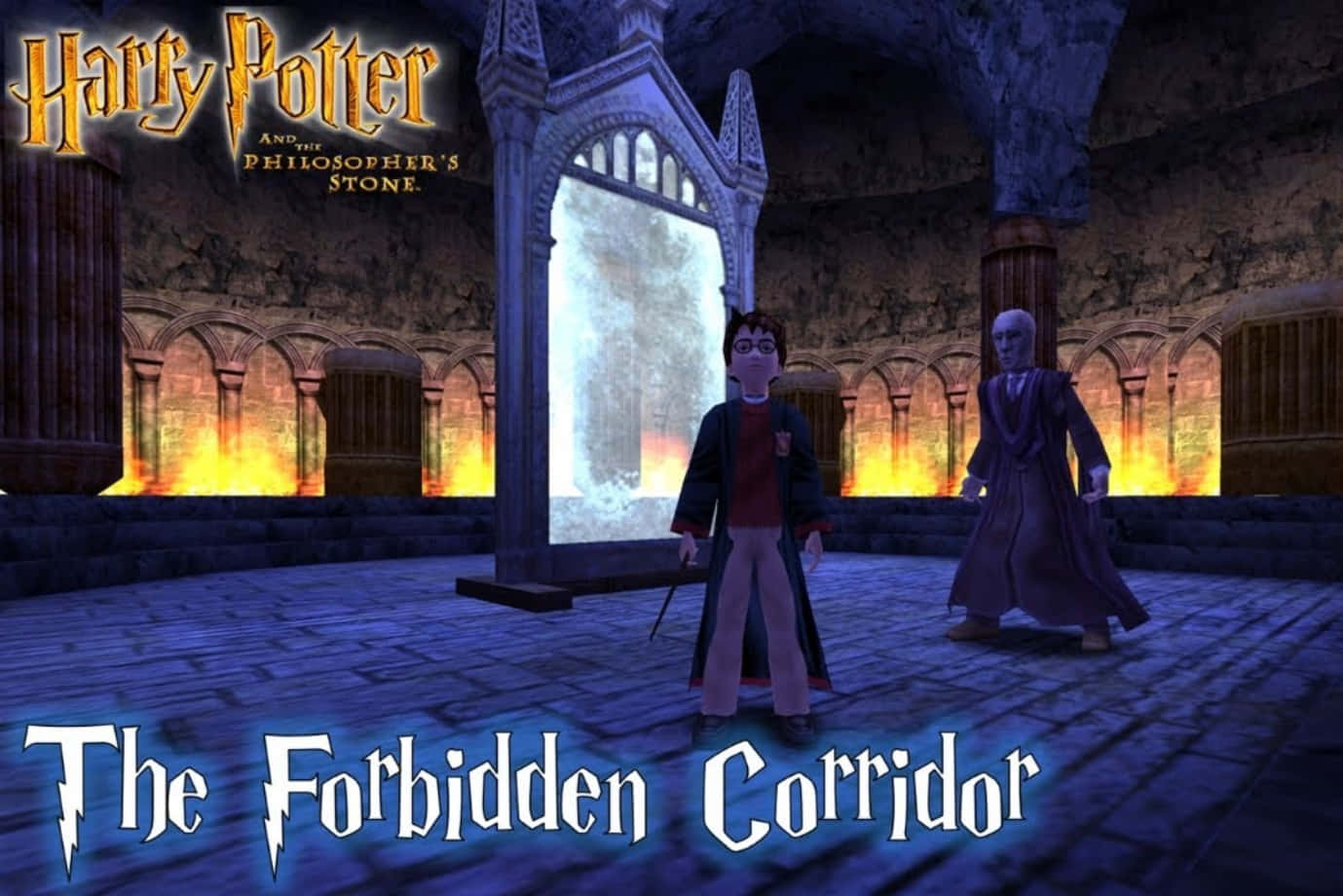 Uncover the Secrets of the Forbidden Corridor at Hogwarts Wallpaper