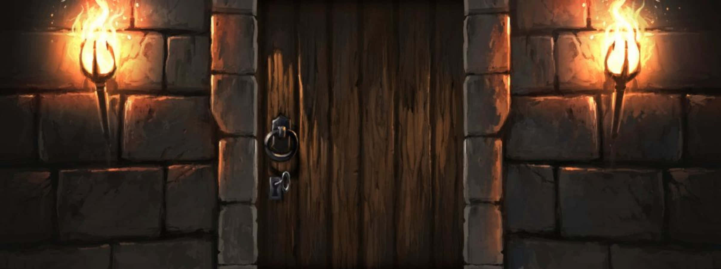 Dive into the Mysterious Forbidden Corridor at Hogwarts Wallpaper