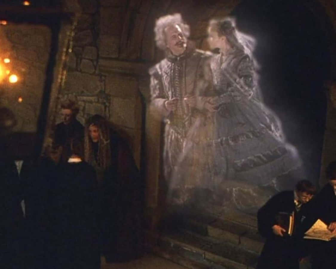Spectral residents of Hogwarts - The Hogwarts Ghosts Wallpaper