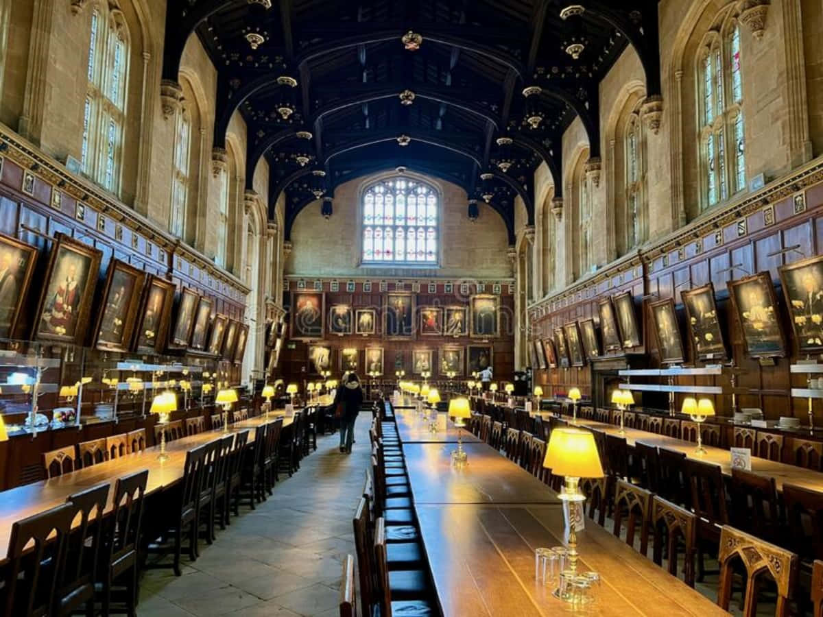 The Hogwarts Great Hall is a Majestic Sight Wallpaper