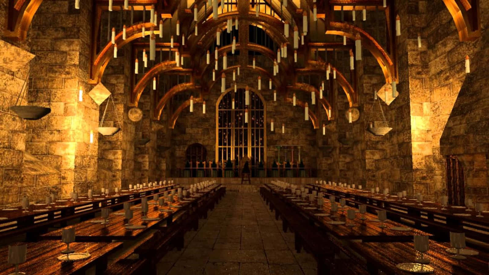 “Welcome to The Hogwarts Great Hall.” Wallpaper