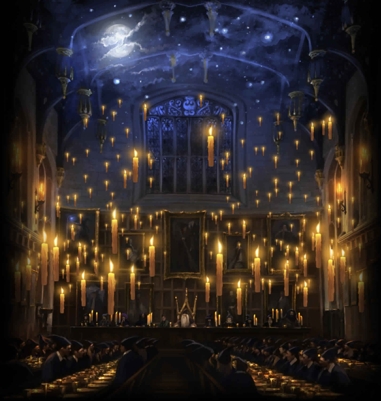The Hogwarts Great Hall from Harry Potter Wallpaper