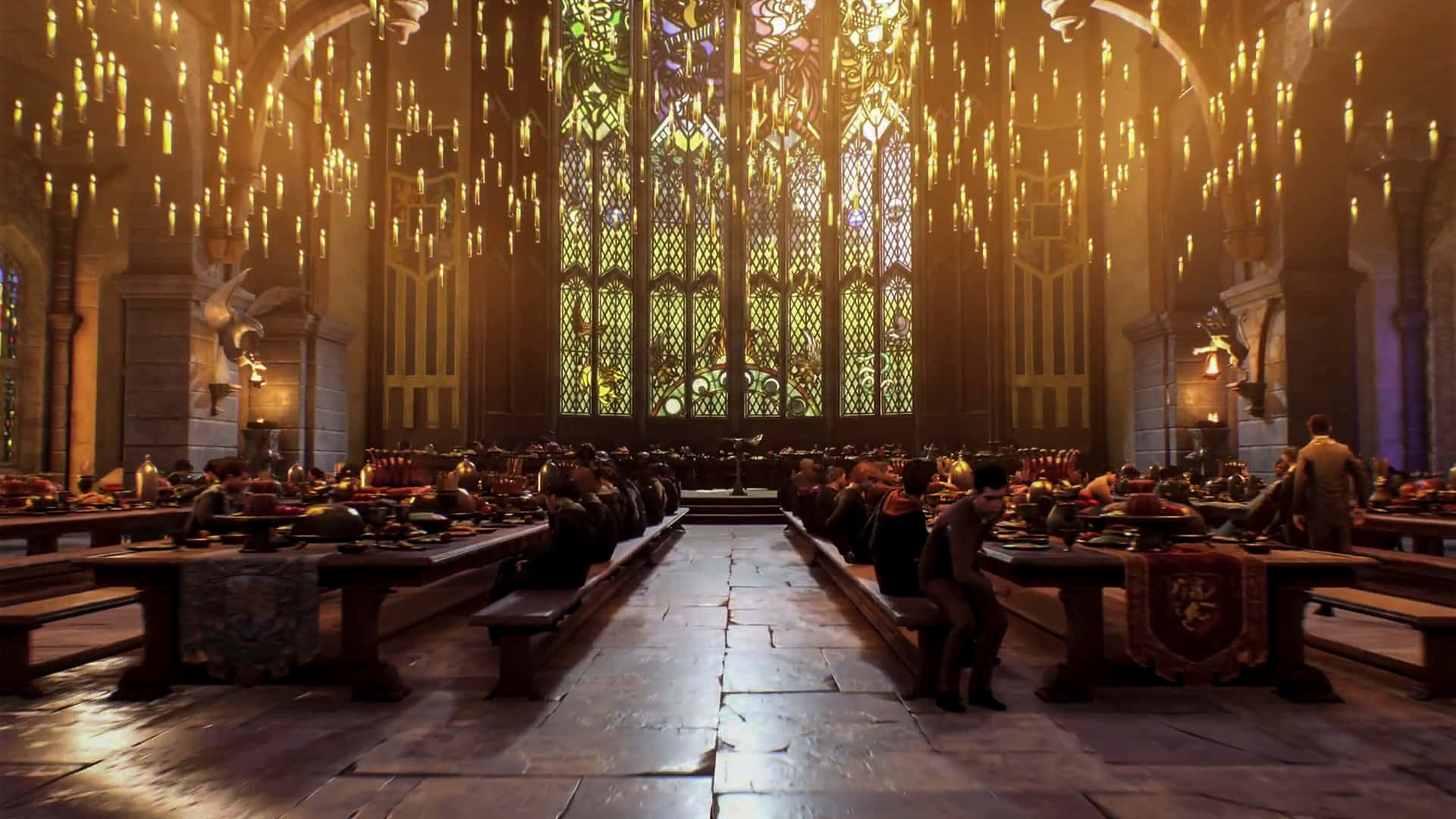 Reúnaseen El Gran Salón De Hogwarts Fondo de pantalla