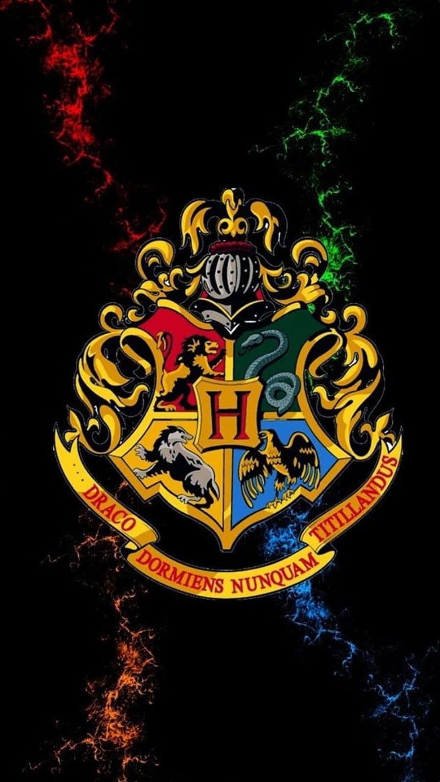 The Magic Begins in the Hogwarts Houses Wallpaper