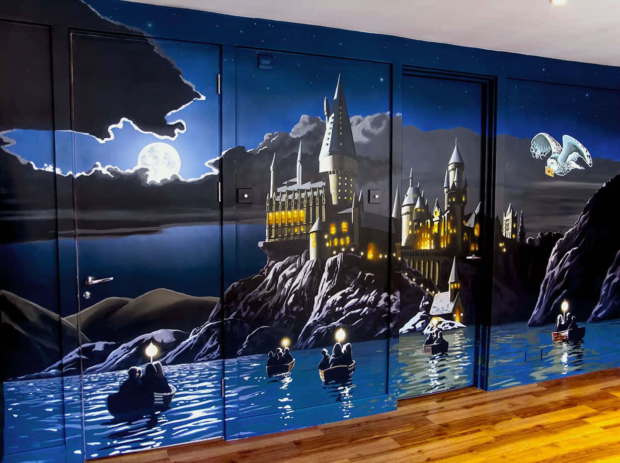 The magical Hogwarts Lake Wallpaper