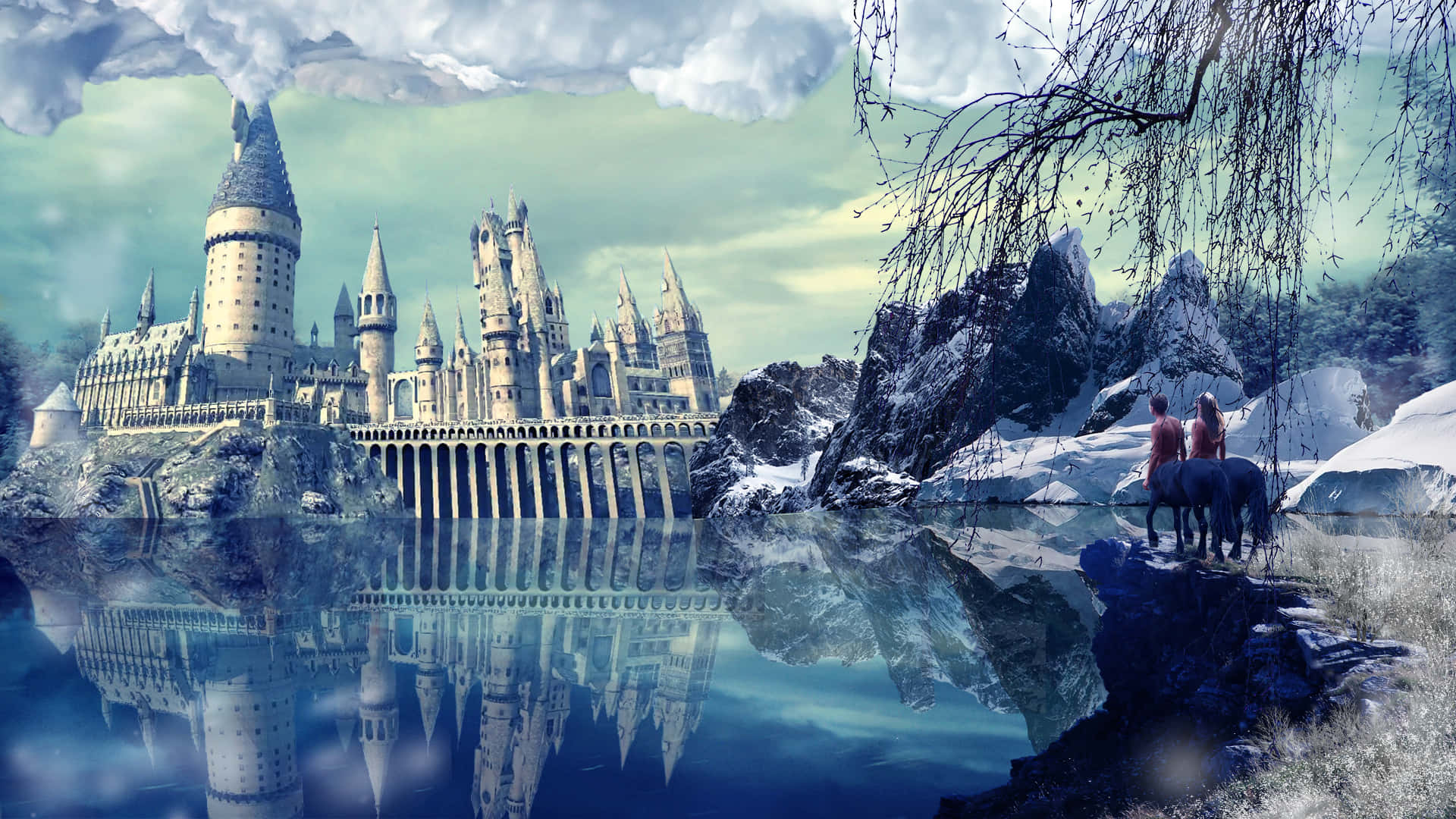 The Mysterious Hogwarts Lake Wallpaper