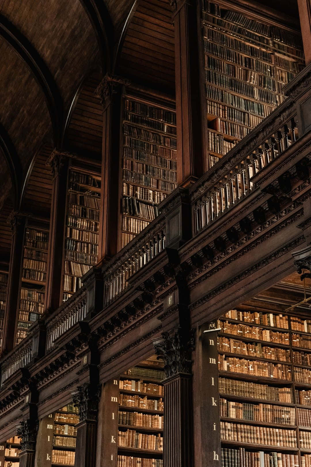 The Hogwarts Library: A World of Magical Possibilities Wallpaper