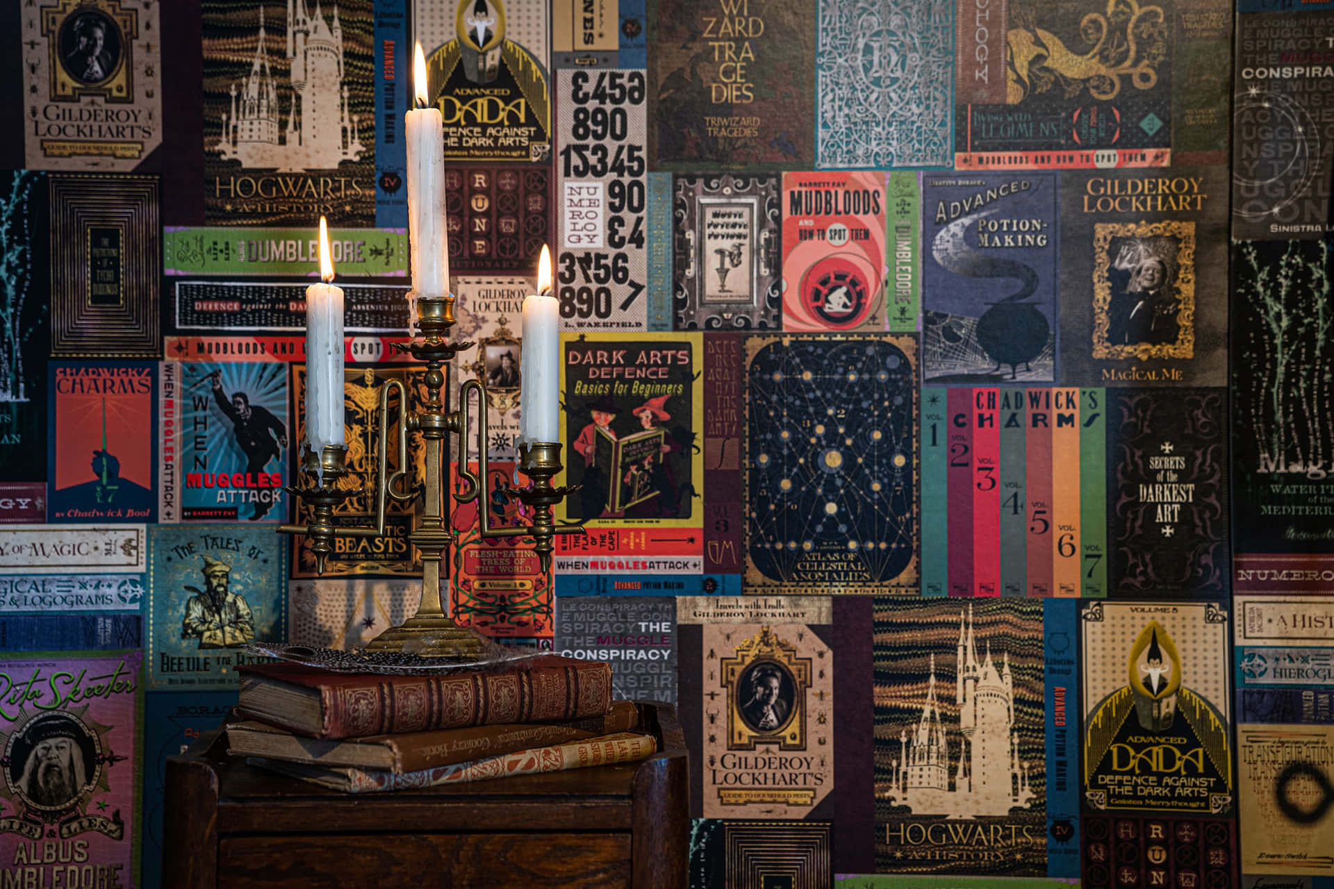 Experience the Magic of The Hogwarts Library Wallpaper