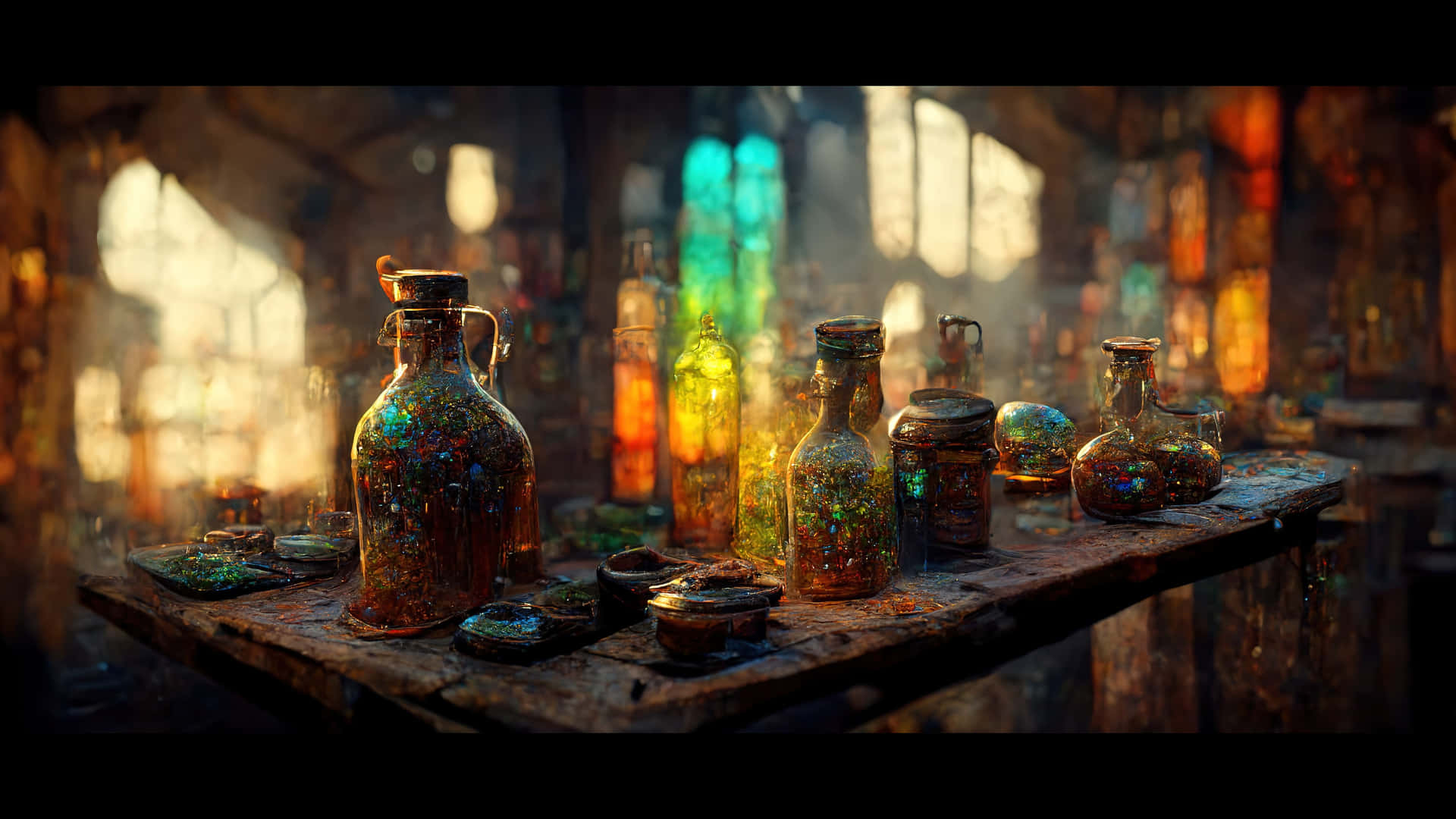 Welcome to The Hogwarts Potions Class where magical concoctions come to life. Wallpaper