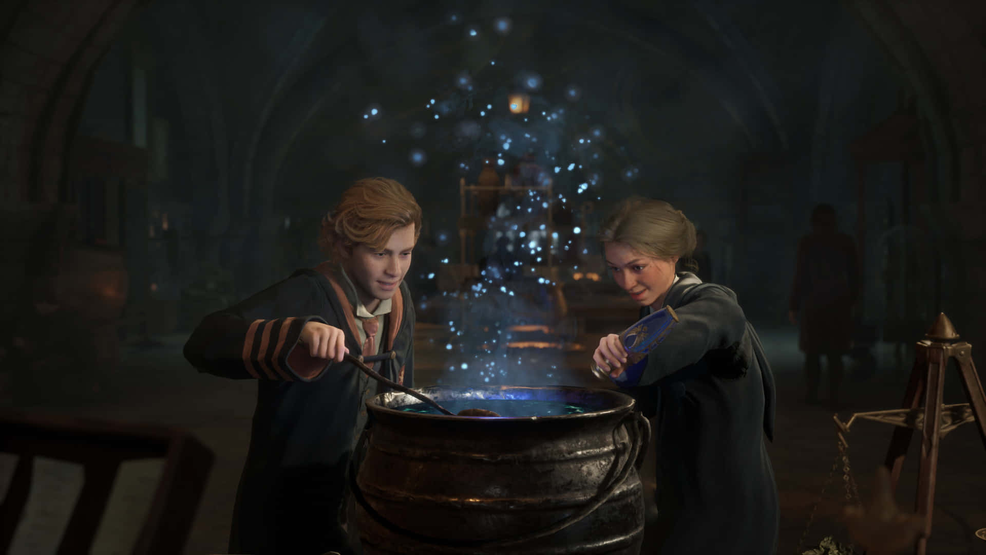 "The Hogwarts Potions Class provides students with the workshops and resources to become a wizard's apprentice." Wallpaper