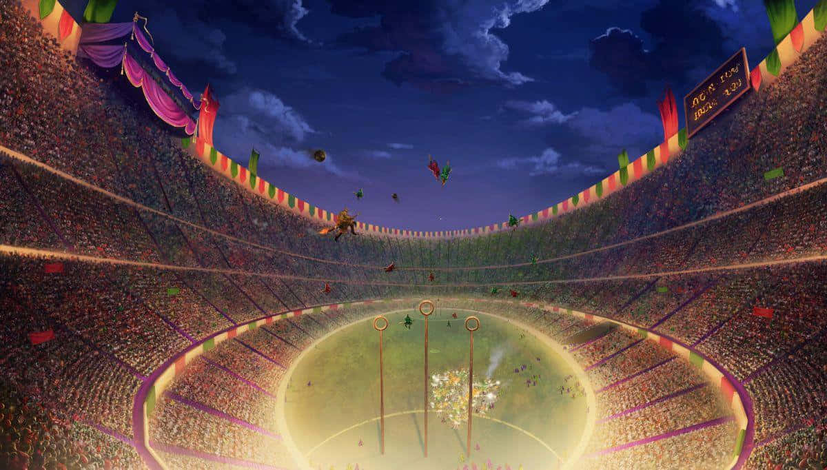 Hogwarts Quidditch Pitch - a legendary Quidditch arena for magical games Wallpaper