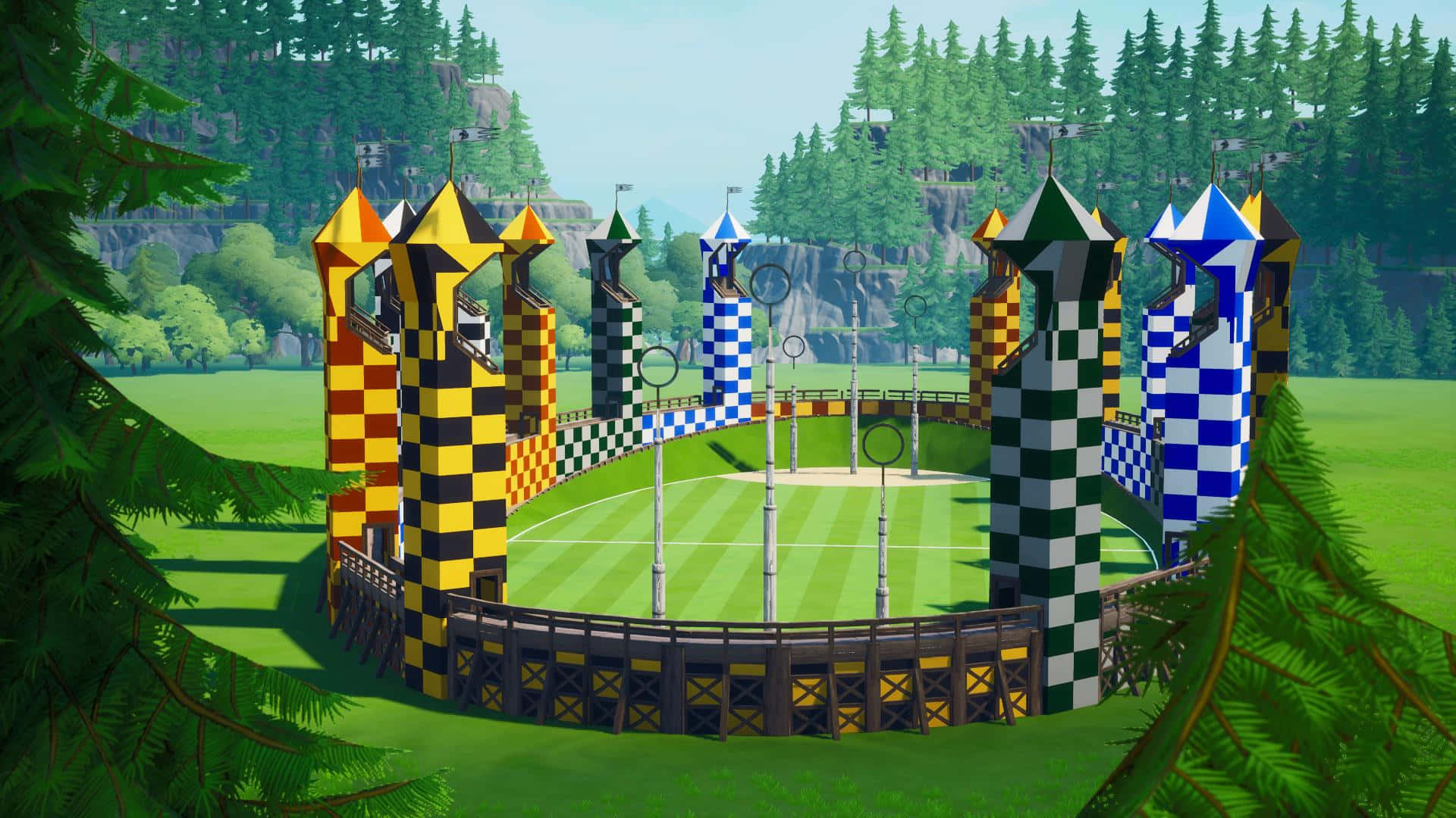 Image  The Quidditch Pitch at Hogwarts School of Witchcraft and Wizardry Wallpaper