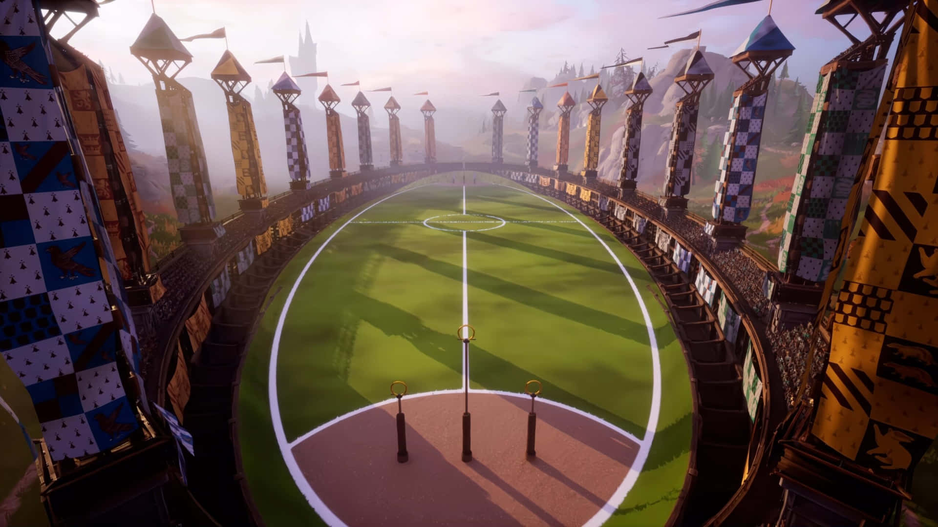 The Wizarding World of Hogwarts Quidditch Pitch" Wallpaper