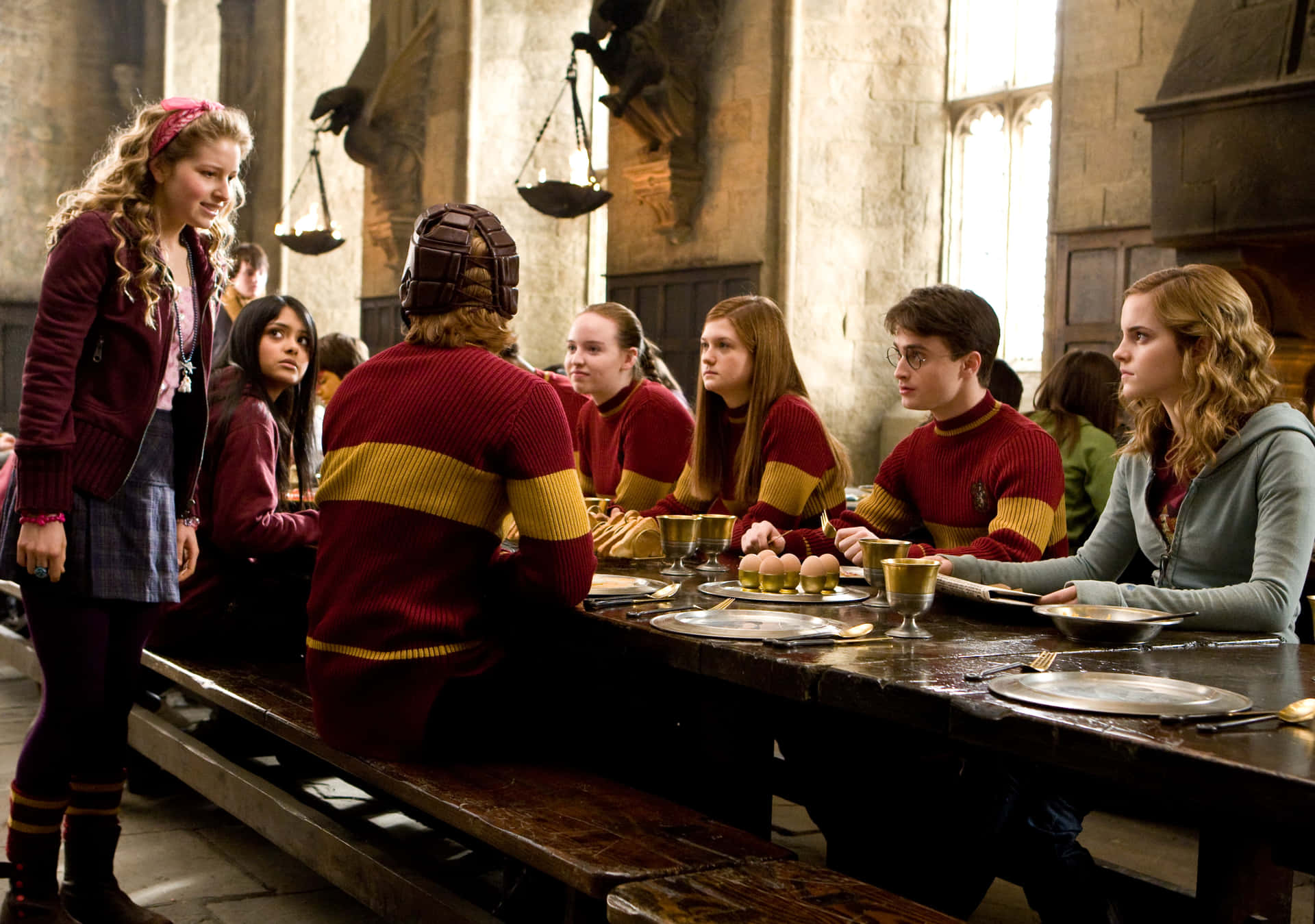The Hogwarts Quidditch Team Soars to Success Wallpaper
