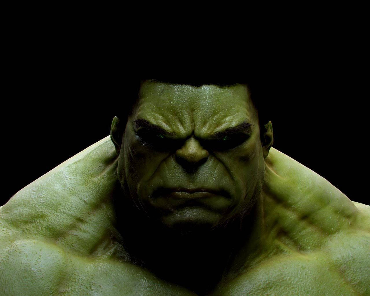 The Hulk In Black Background