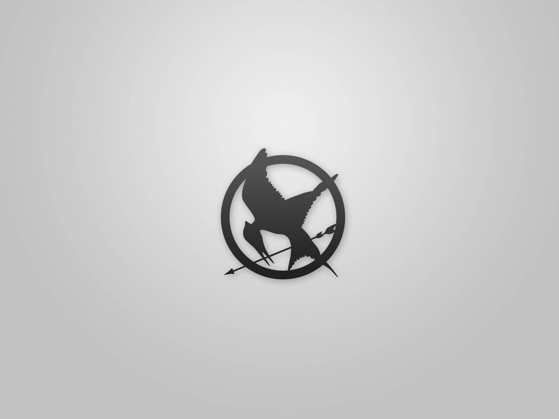 Das Schwarze Logo Von The Hunger Games Wallpaper