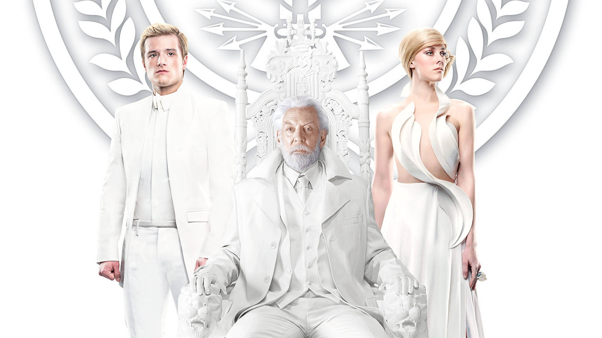 The Hunger Games Snow Peeta Johanna Wallpaper
