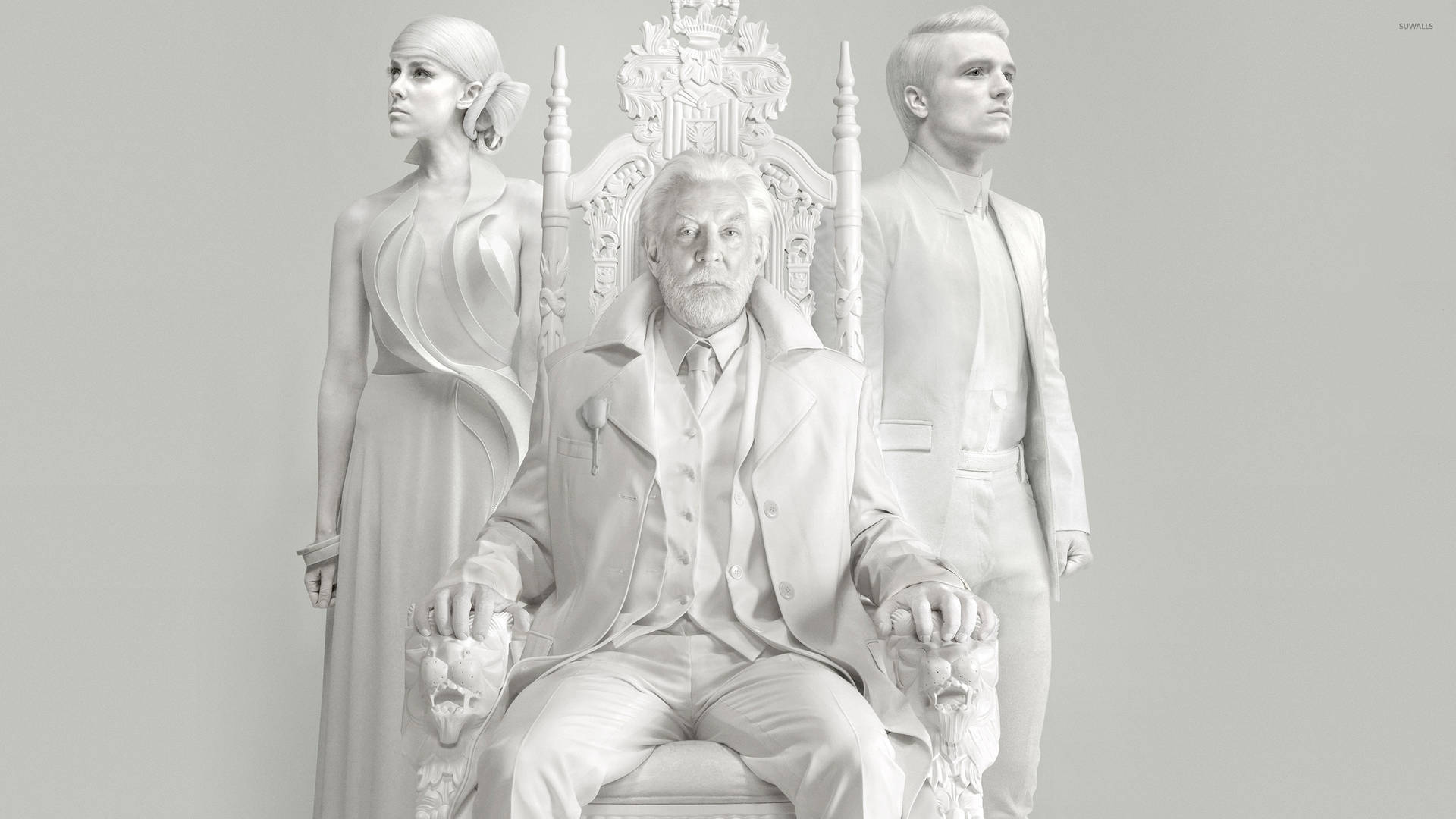 The Hunger Games White Statue Wallpaper